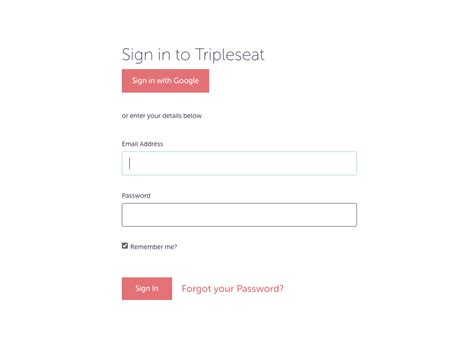 If this is your first time here, please start by creating a new provider account. . Tripleseat login